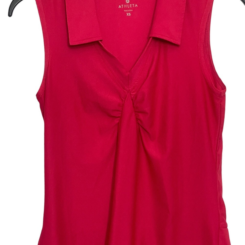 Athleta XS Polo Pink Magenta Color Excellent - Picture 5 of 6